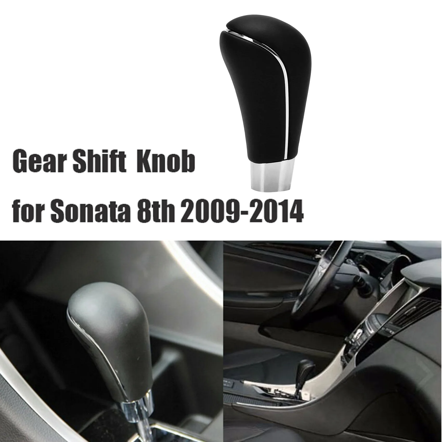 

R1-New Gear Shift Knob Leather Automatic Transmission For Hyundai Sonata 8Th 2009-2014