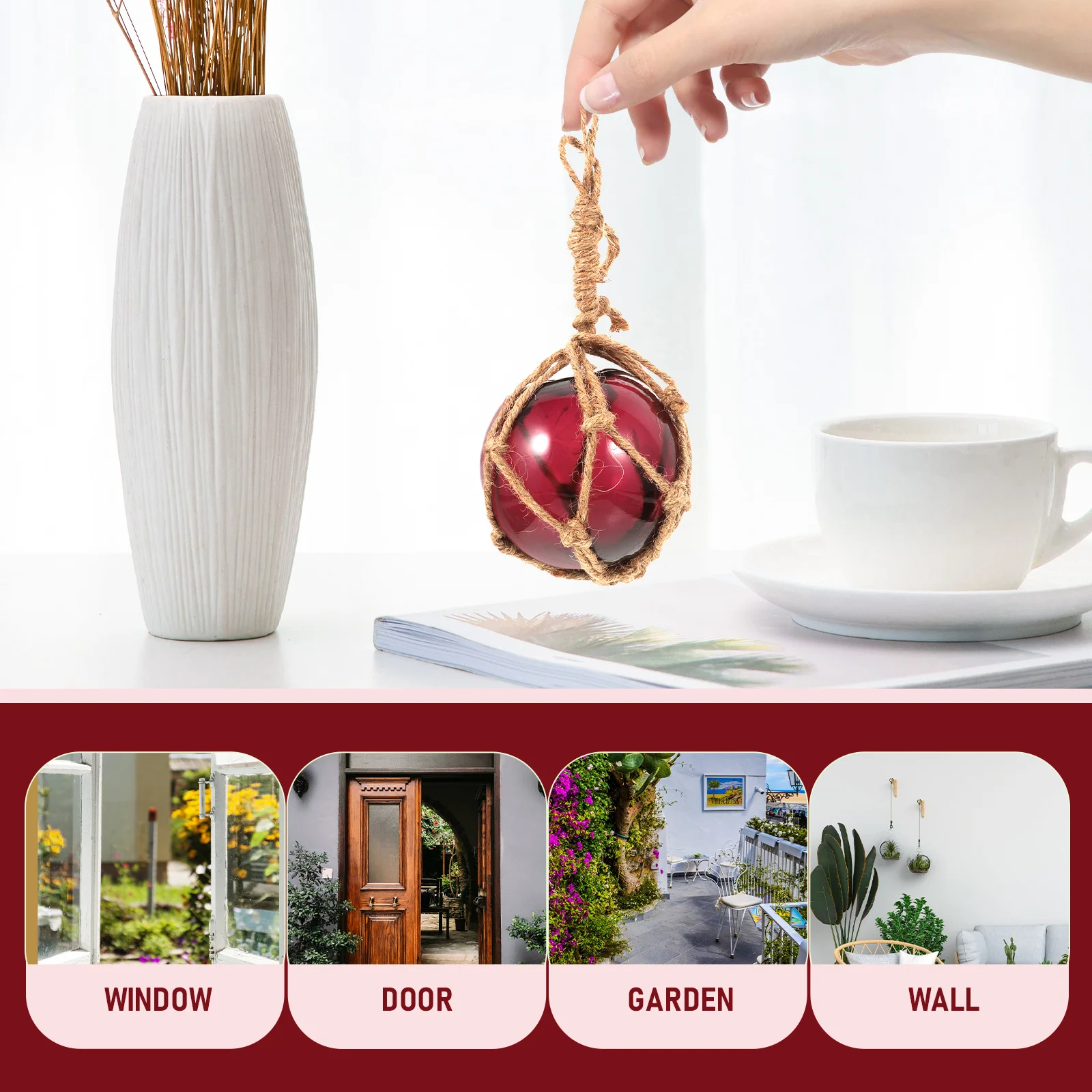 

Glass Balls Hanging Drop Decorative Craft Simple Funny Home Garden 90Mm Glass Fishing Float Ball Home Balls Hanging
