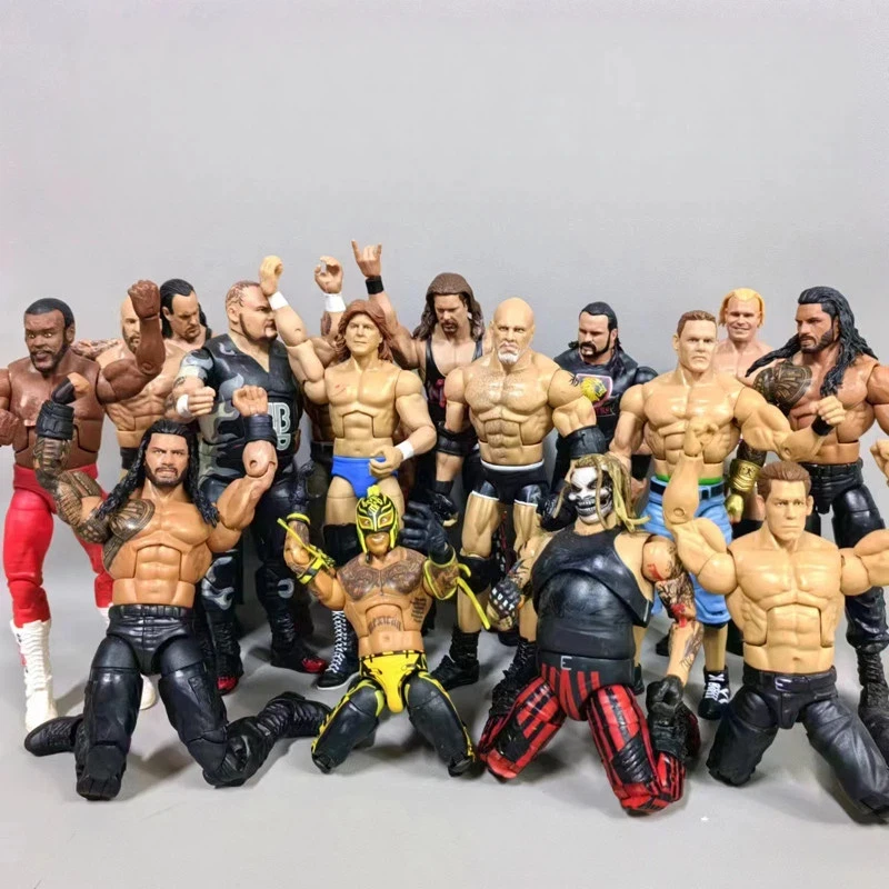 Figura de acción de lucha libre con textura, divertida, moderna y a la moda, auténtica, suelta, coleccionable, modelo decorativo de escritorio para aficionados a la lucha libre