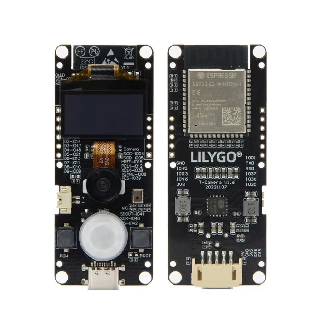 LILYGO T-Camera-S3 ESP32-S3 Development Board WiFi Bluetooth Module 0.96 Inch OLED