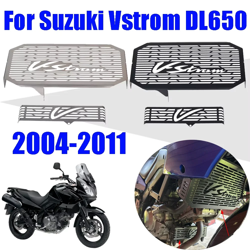 Motorcycle Radiator Grille Guard Grill Protection Cover Protector For Suzuki VSTROM DL650 V-STROM DL 650 2004 - 2011 Accessories