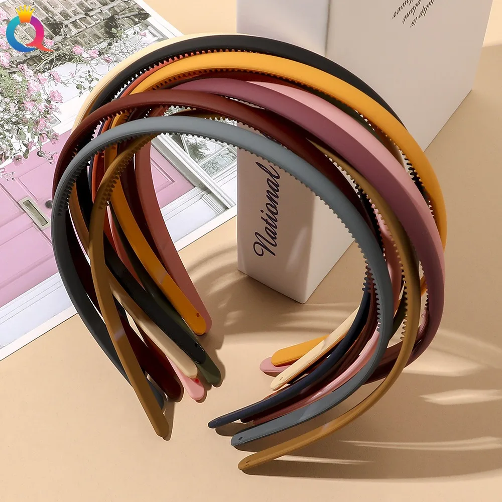 Plastic Frosted Non-slip Face Wash Hairbands Headband Women Girls Hair Head Hoop Bands Scrunchie Accessories Headdress Ornaments