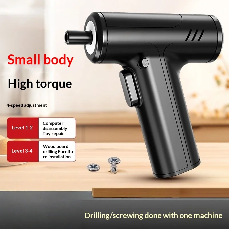 

Mini Electric Screwdriver Pistol Drill Rechargeable Screwdriver Household Small Electric Drill Tool Set 전동드라이버 TaladroWorx