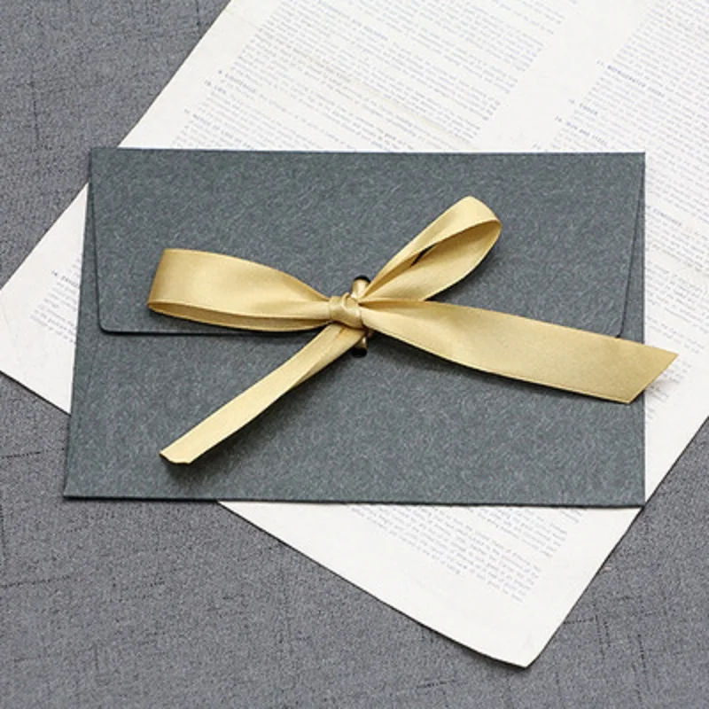 30pcs/lot Envelope High-grade 250g Paper Postcards Multi-color Western Ribbon Envelopes for Wedding Invitations Stationery