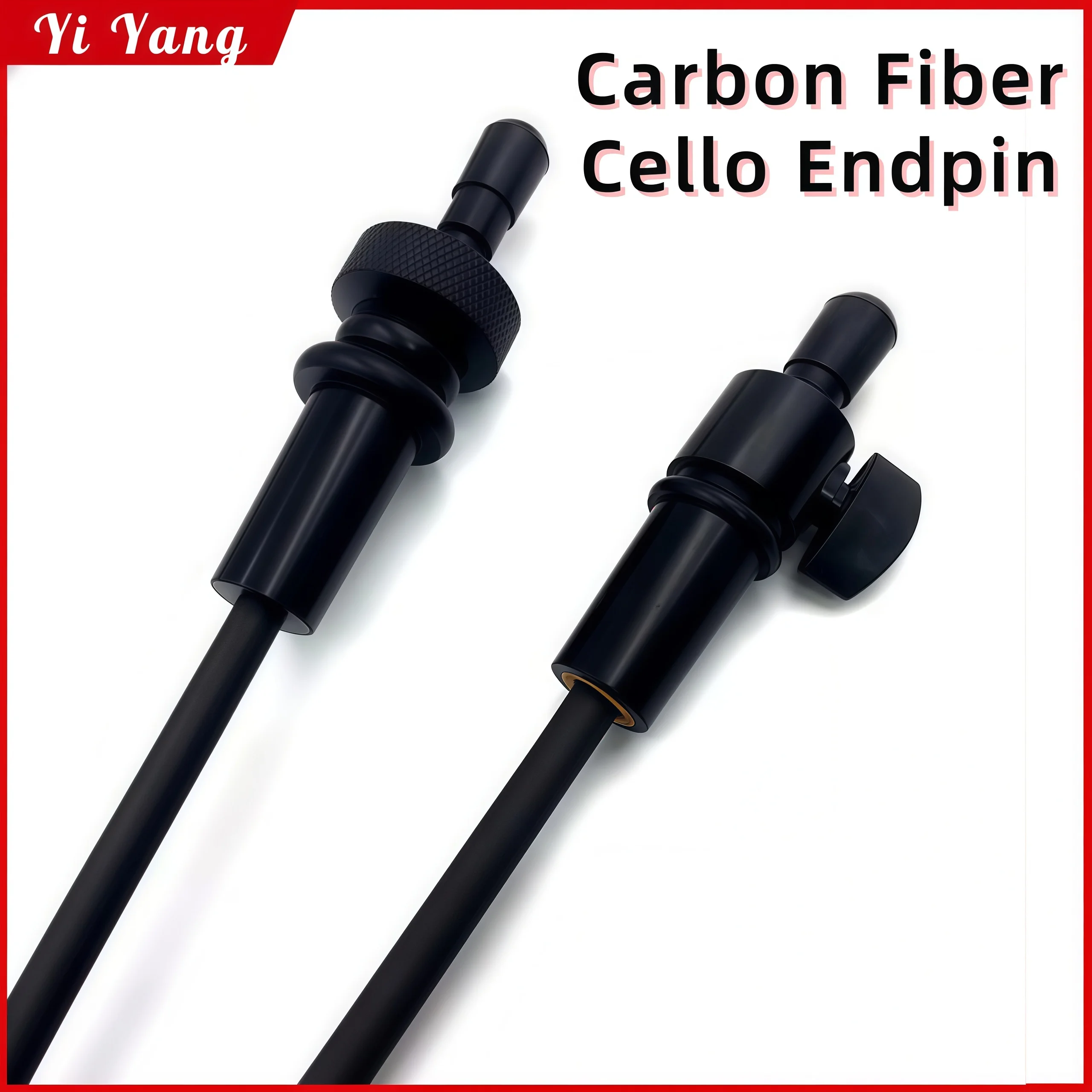 New Carbon Fiber Cello End  4/4-1/2 size pinstainless steel cello column support endpin parts accessories