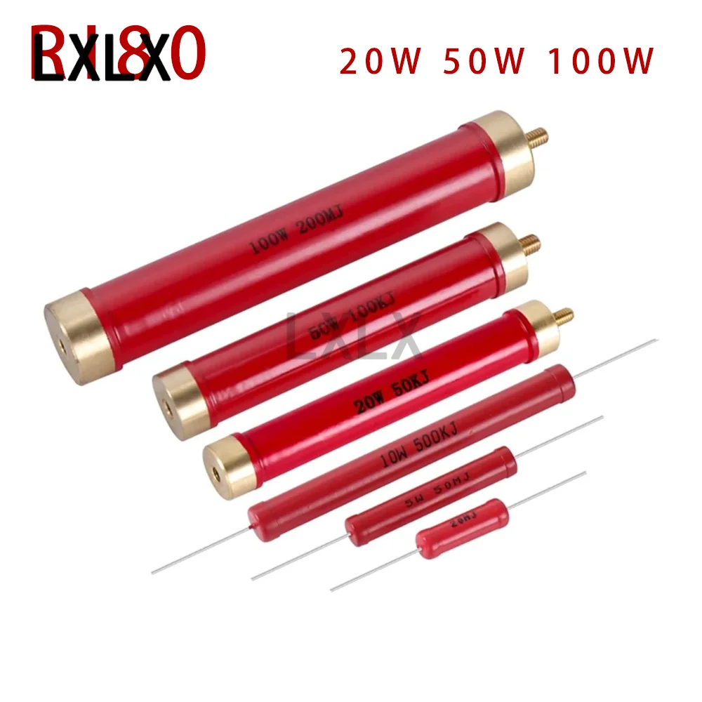 

RI80 20W 50W 100W Non-Inductive High Voltage Power Resistor 1K-50M Ohm for Motor Braking DIY Circuit 1K 2K 5K 10K 30K 50K 100K