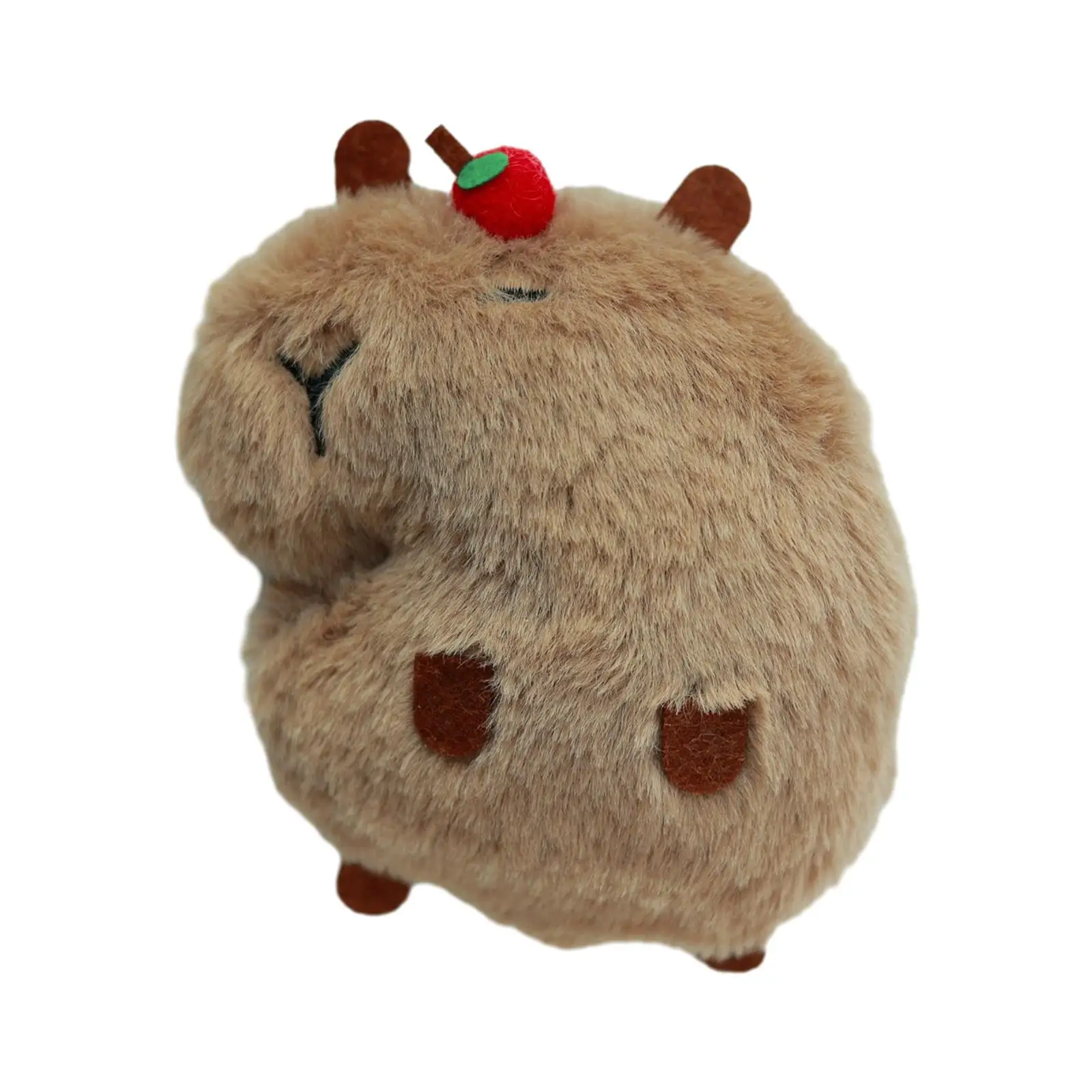 Capybara Plush Keychain Stuffed Animal Pendant Cute Bag Charm Soft Toy for Backpack Purse Gifts