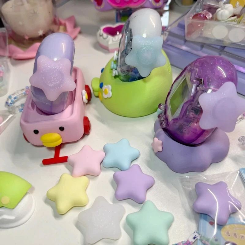 

In Stock New Tamagotchi Paradise Macaron Transparent with a subtle shimmer Star Knob Protection Accessory Decoration Vol.1 Vol.2