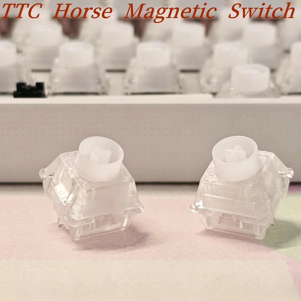 TTC Horse Magnetic Switch Innovative Built-In Axis Sound Package Double-lamp Position Transparent RGB Magnetic Keyboard Switches