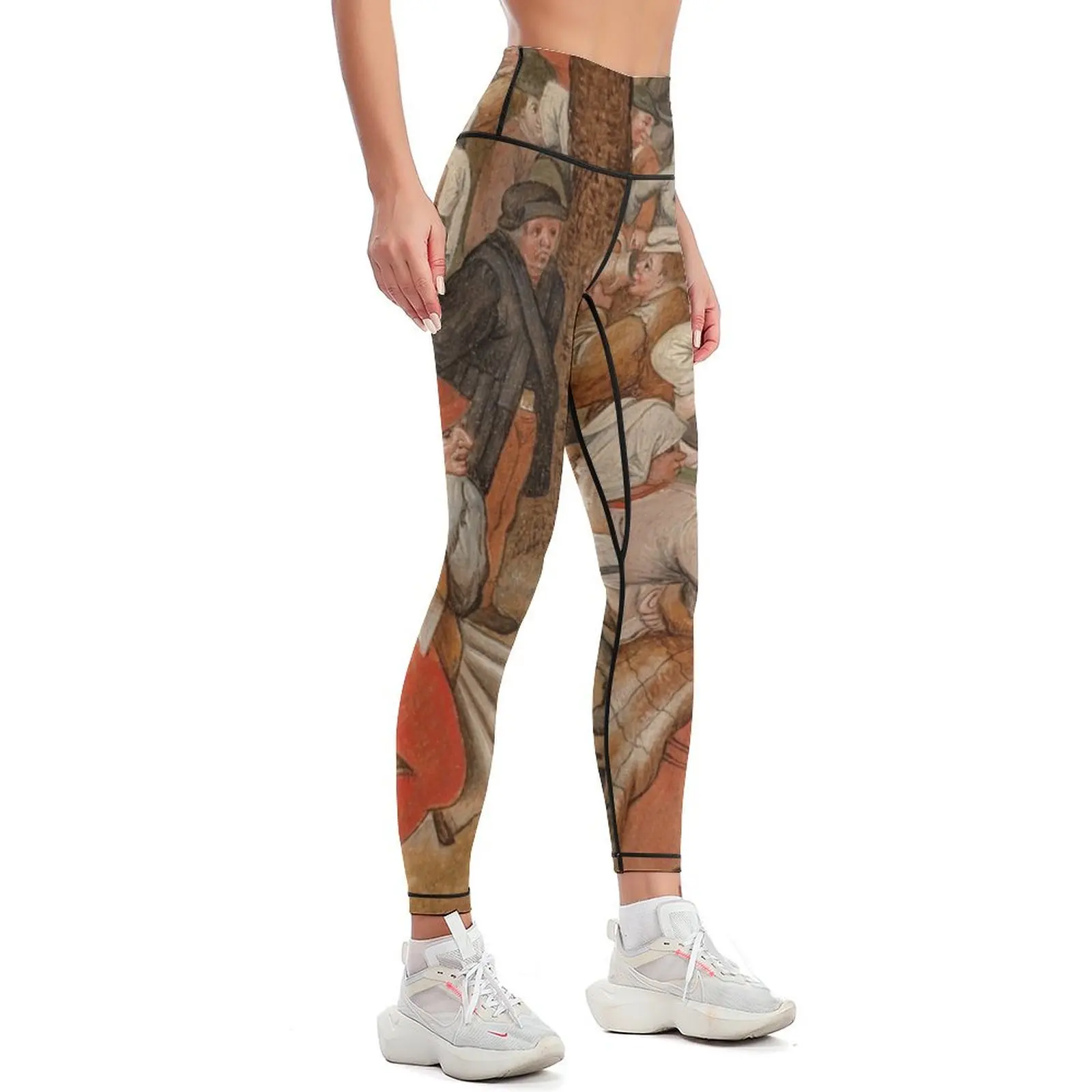 Village Dance - Pieter Bruegel the Elder Leggings Golf wear Women's tights Womens Leggings