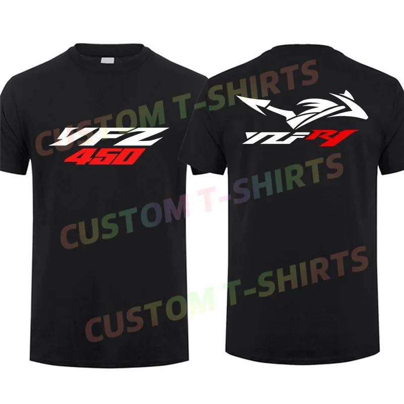 Atv Racing logotipo gráfico t-shirt dos homens, tops esportivos extragrandes, streetwear confortável respirável, casual Yfz 450, £, 2024