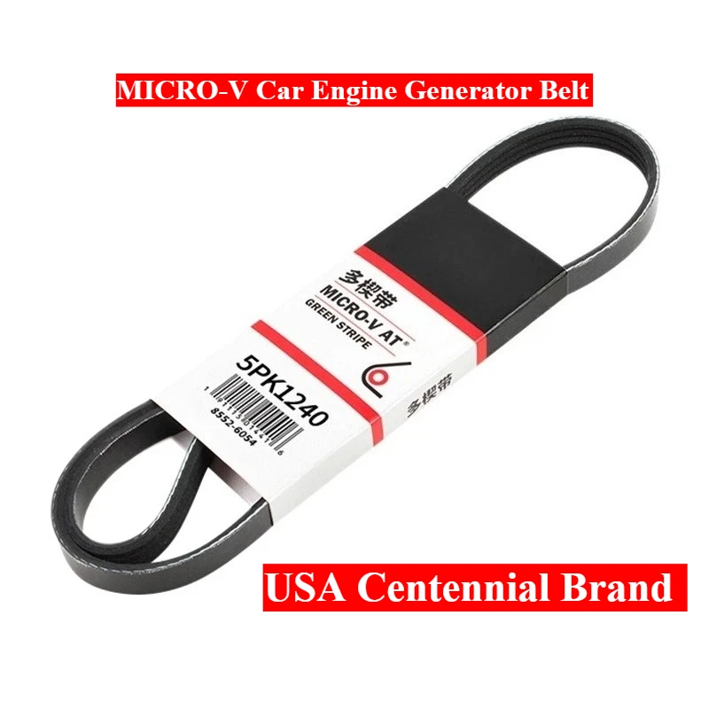 5PK1185 5PK1195 5PK1200 5PK1205 5PK1210 5PK1215 5PK1220 5PK1226 5PK1230 5PK1235 5PK1240 USA MICRO-V Car Engine Generator Belt