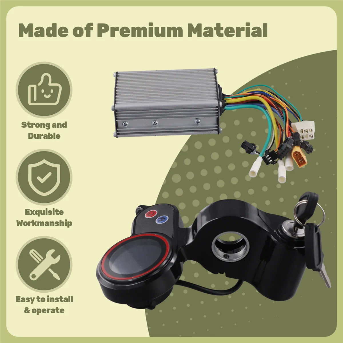 Nuovo display LCD per parti di scooter elettrico per display per scooter elettrico Hitway H5 con accessori per cruscotto di strumenti di bloccaggio