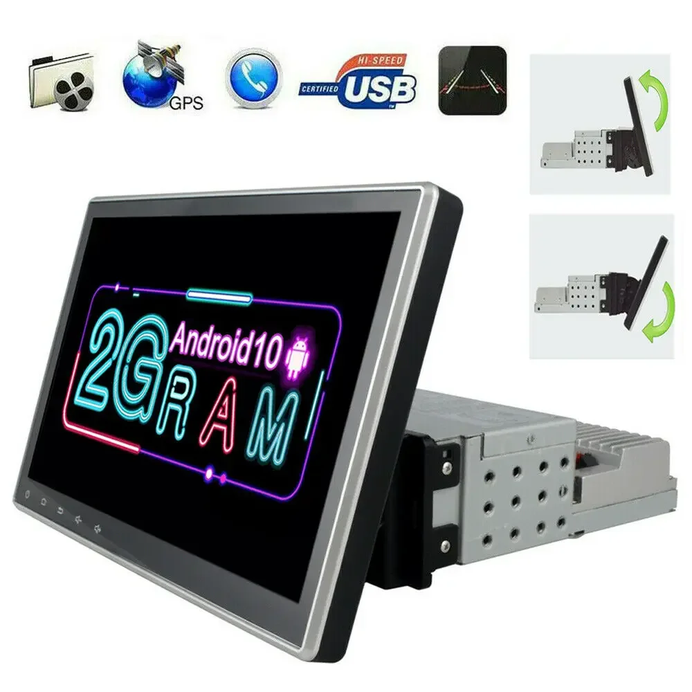 

Android 13 Rotatable 10.1in Screen Car Stereo Radio GPS WIFI Player Mirror Link Car Multimedia Video Player 1Din Head Unit