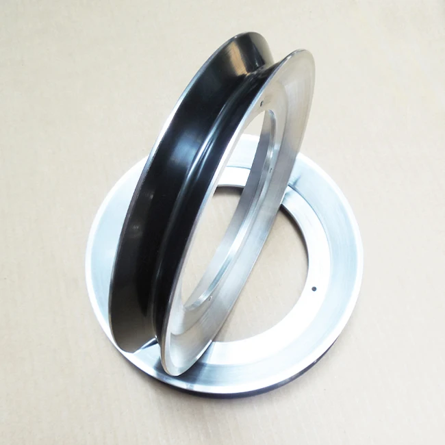 Wearable V-slot ceramic hysteresis cable pulley