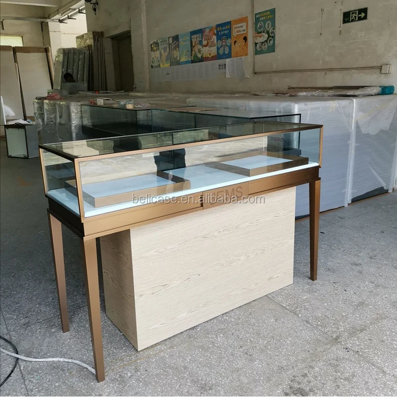 custom.High End Jewellery Store Fixture Interior Decoration Design Shop Glass Cabinets Jewelry Display Showcase