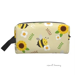 Honey Large Capacity Travel Makeup Pouch Portable Waterproof Toiletry Bag Storage Bag