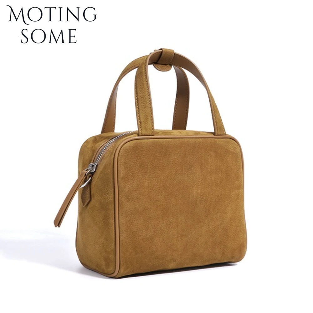 

Motingsome Woman Bag First Layer Matte Cowhide Handbag Small Messenger Tote Bags Shoulder Daily Purse Fashion Satchel 2025 New