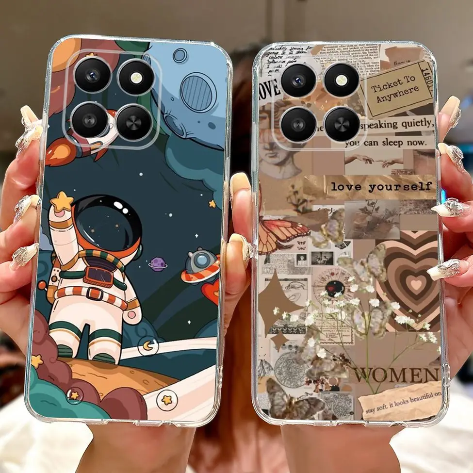 5G Voor Honor 400 Smart Case LGN-NX1 Leuke Cartoon Luxe Cool Geschilderd Mode Vlinder Telefoon Case Voor Honor 400 Smart back Cover