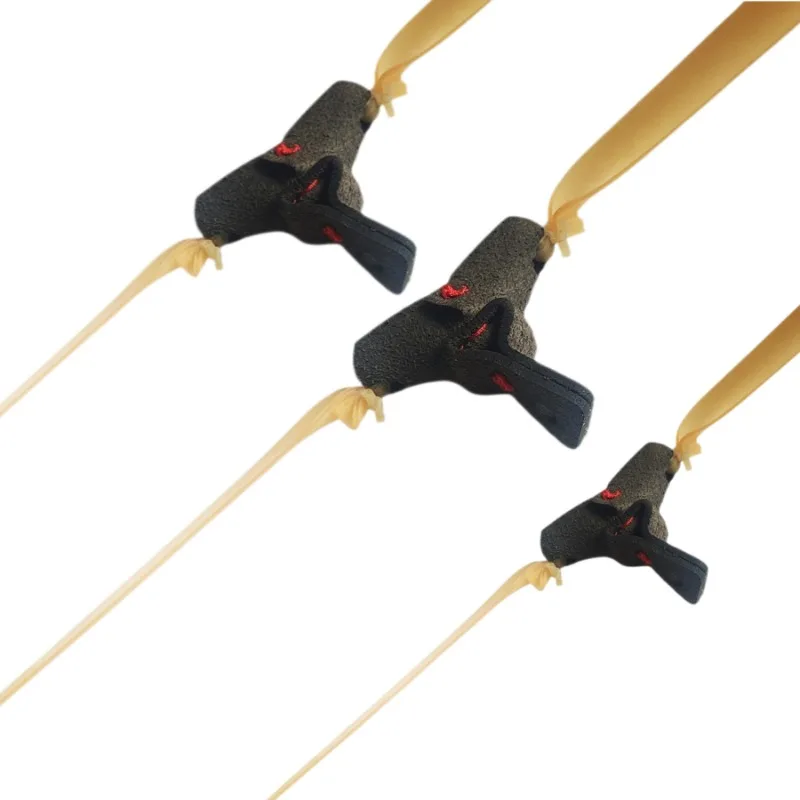T-shaped Slingshot Rubber Band Set High Rebound and Wear Resistant Natural Latex Spare Elastic Bands for Outdoor Target Shooting