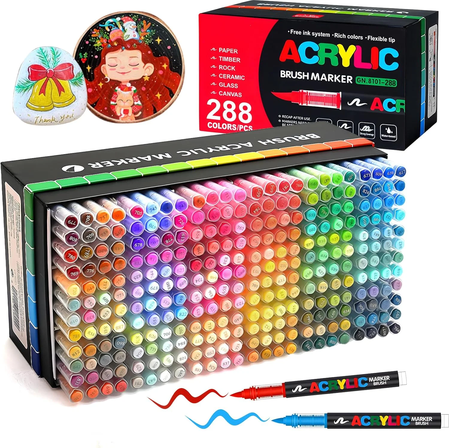 

28-цветные маркеры для акриловой краски, ручки и маркеры с мягким наконечником кисти, ручки для акриловой краски, принадлежности для рукоделия и рукоделия