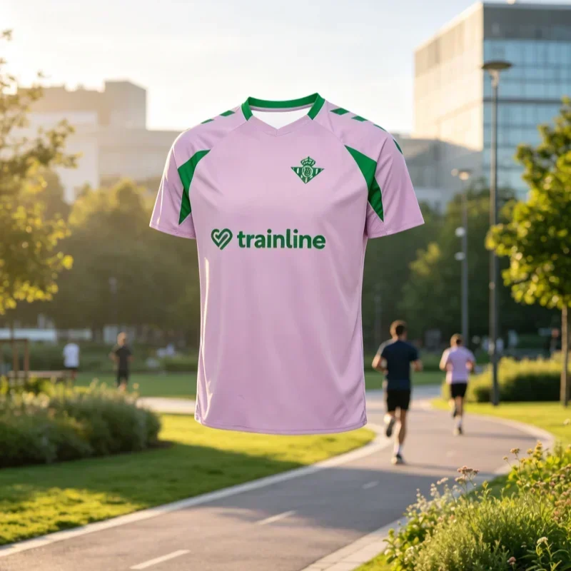2026 Betis 3D-gedrucktes Fußballtrikot Sommer-Sport-Fan-T-Shirt Atmungsaktiv Schnelltrocknend Familien-Oberteil Kurzarm-Shirt – Detail 4
