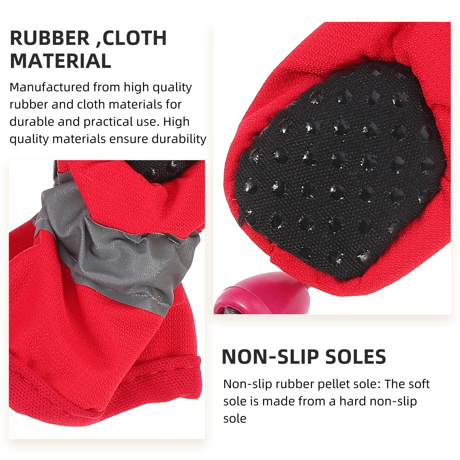 

4 Pcs Dog Waterproof Foot Cover Outdoor Shoes Puppy Footwear Boots for Snow Covers Rubber Rain