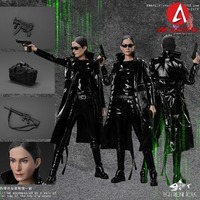 FISH BONETOYS FB-Z019 1/6 Trinity Carrie-Anne Moss Action Figure 12'' Soldier Figurine Model Full Set Collectible
