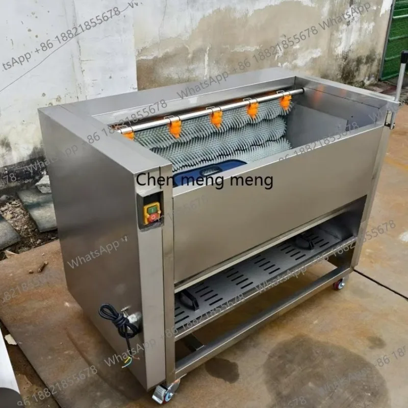 Large Capacity Potato and Taro Peeling and Cleaning Machine Automatic Roller Scrubbing and Peeling Machine