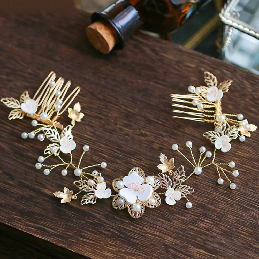 

Alloy Hair Comb Wedding Combs for Brides Headpiece Prom Accessories Clips Flower Girls Bridal Headbands