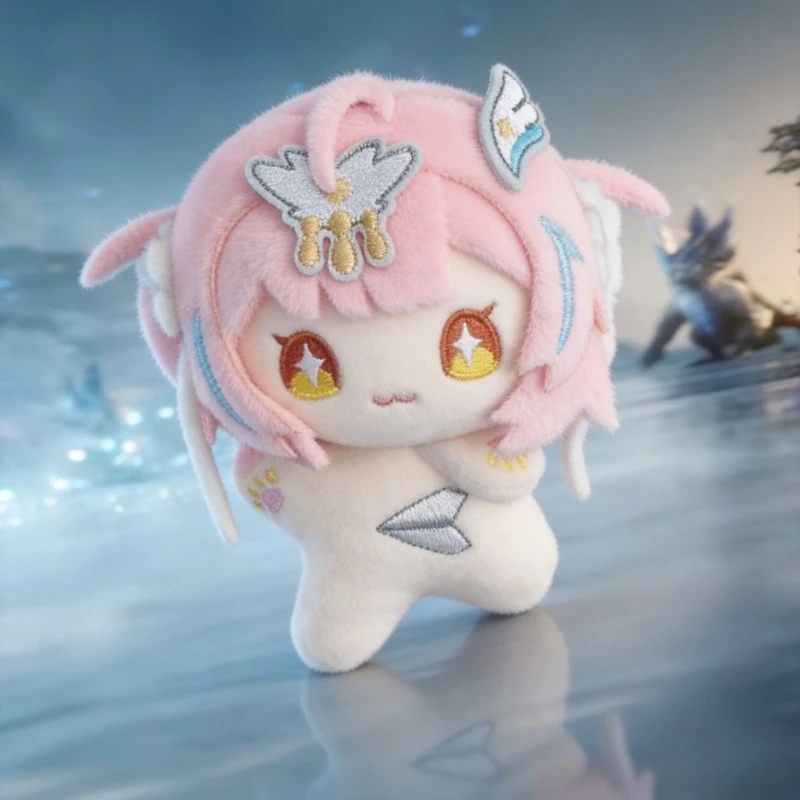 

10cm Anime Game Wuthering Waves Aemeath Kawaii Cosplay Soft Cotton Doll Starfish Body Cartoon Mini Toy Figures Fans Decor Gifts