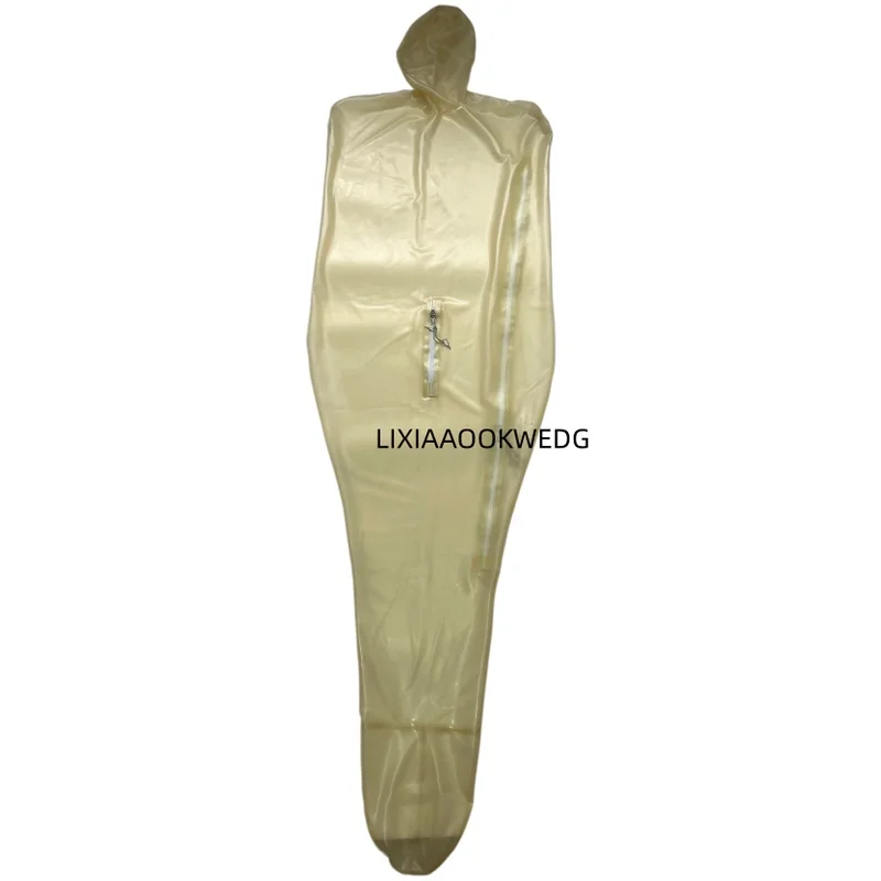 Transparent Latex Zipper Zip Sleepsack Handmade natural latex WOMEN MEN