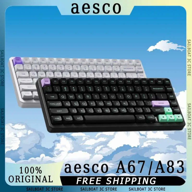 AESCO A67 A83 Inductive Switch Mechanical Keyboard Dual Mode IQS 9320 Pro Hot Swap RGB Rapid Trigger Customized Gaming Keyboard