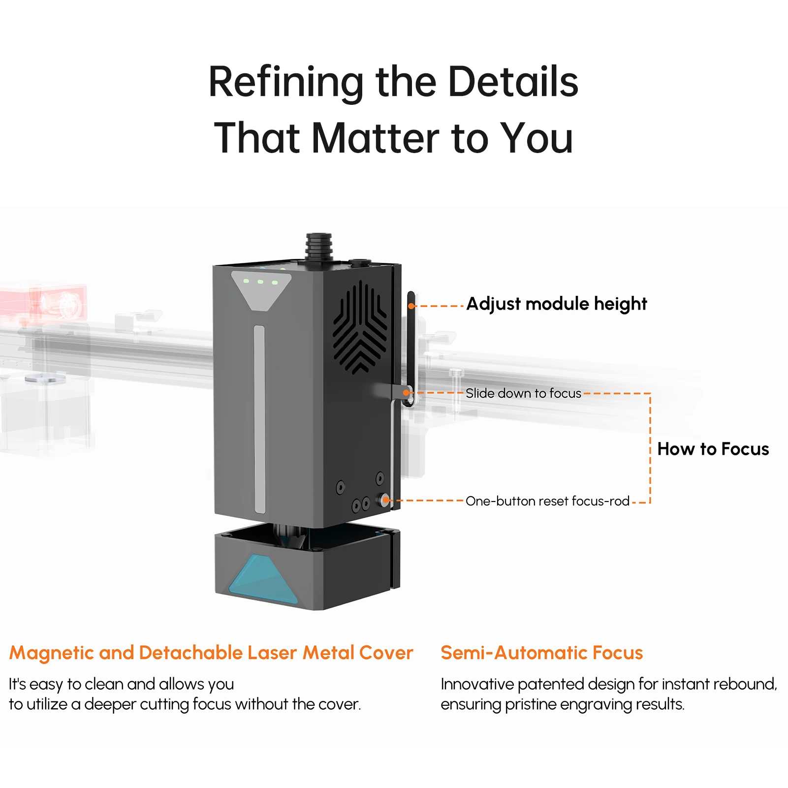 Algolaser Delta 22W Laser Engraver with Auto Air Assist Pump 500+Color Engraving Fast Speed with 3.5'' IPS Screen Support APP