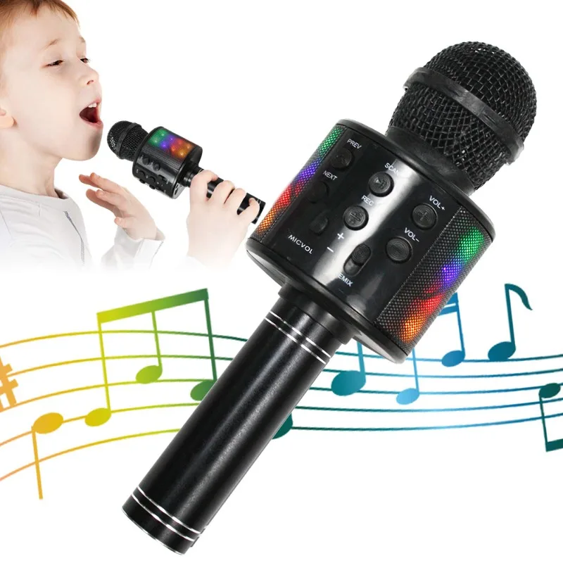 Microphone Sound Integrated Wireless Karaoke Children Singing Microphone As One Wireless Karaoke for Kids The Best Toy Gift