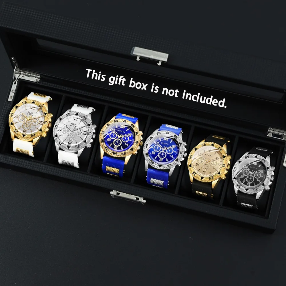 

3pcs/set Mens Watches Sets, Fashion Casual Men Watch, Present Halloween, Christmas Gift, Reloj Para Hombre, Men Gift