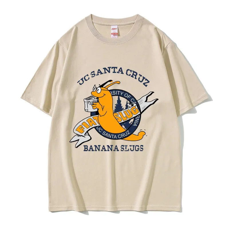 Classic Movie Retro Graphic T-Shirt Famous Director Style Banana Slugs Print Men Casual 100% Cotton Short Sleeve Top