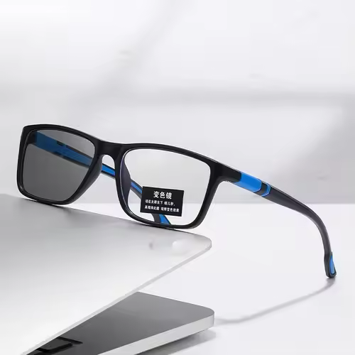 Photochromic Anti Blue Light Outdoor Sports Cycling Ultra Light High-definition Color Changing Myopia Glasses 0 -0.5 -0.75 -1.25 - Image 4