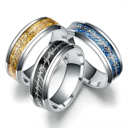 8MM Size 6 -13 Gold Plating Ring Band Wedding Engagement Cocktail Husband Father Gifts