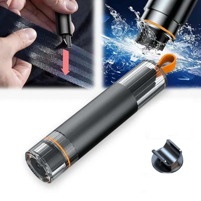 Auto Window Glass Breaker Car Seatbelt Cutter Tungsten Steel Tip Emergency Safety Hammer Rescue Safety Break Hammer view 3