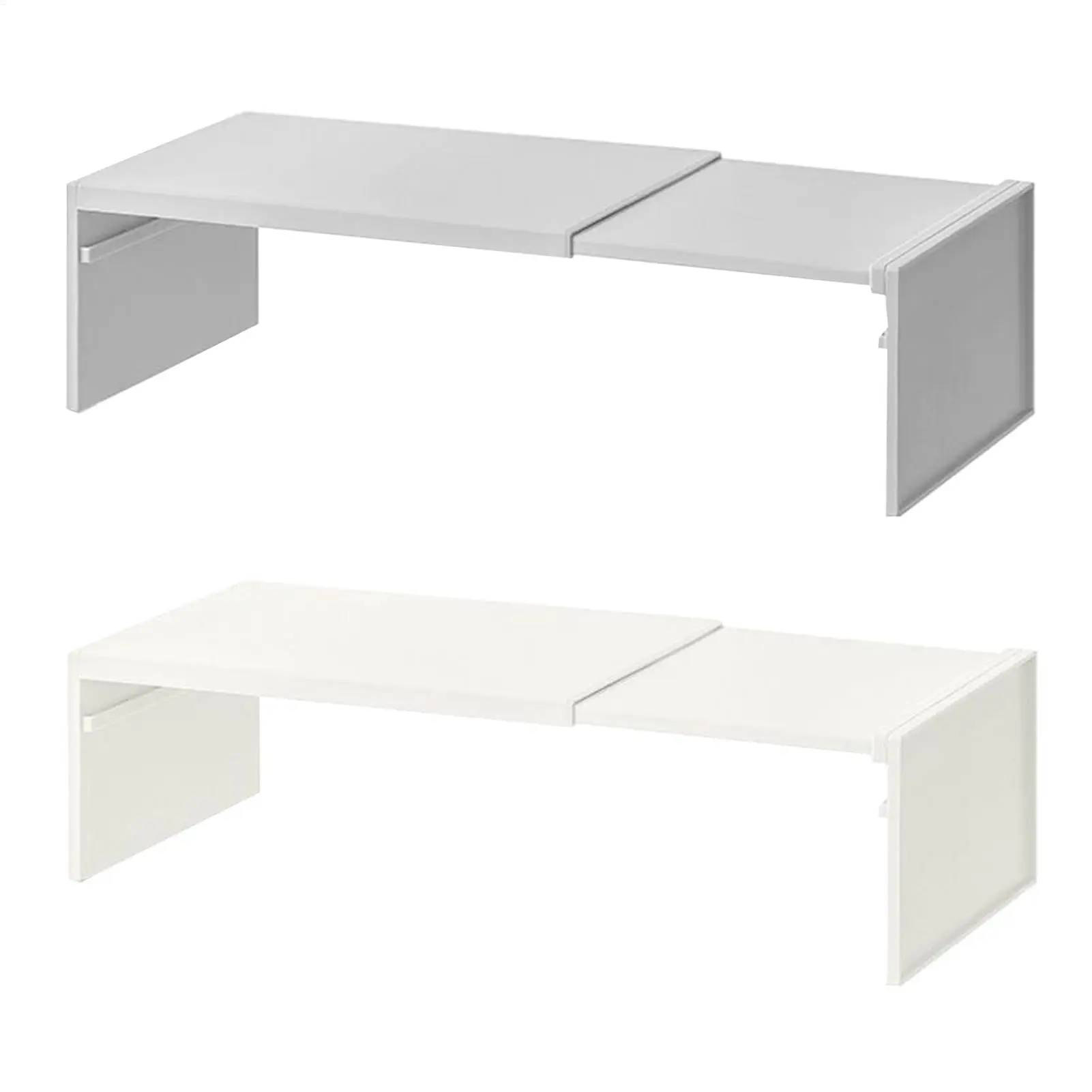 Expandable Kitchen Counter and Cabinet Shelf Stackable Expandable Cabinet Shelf Heavy-Duty Kitchen Storage Accessories