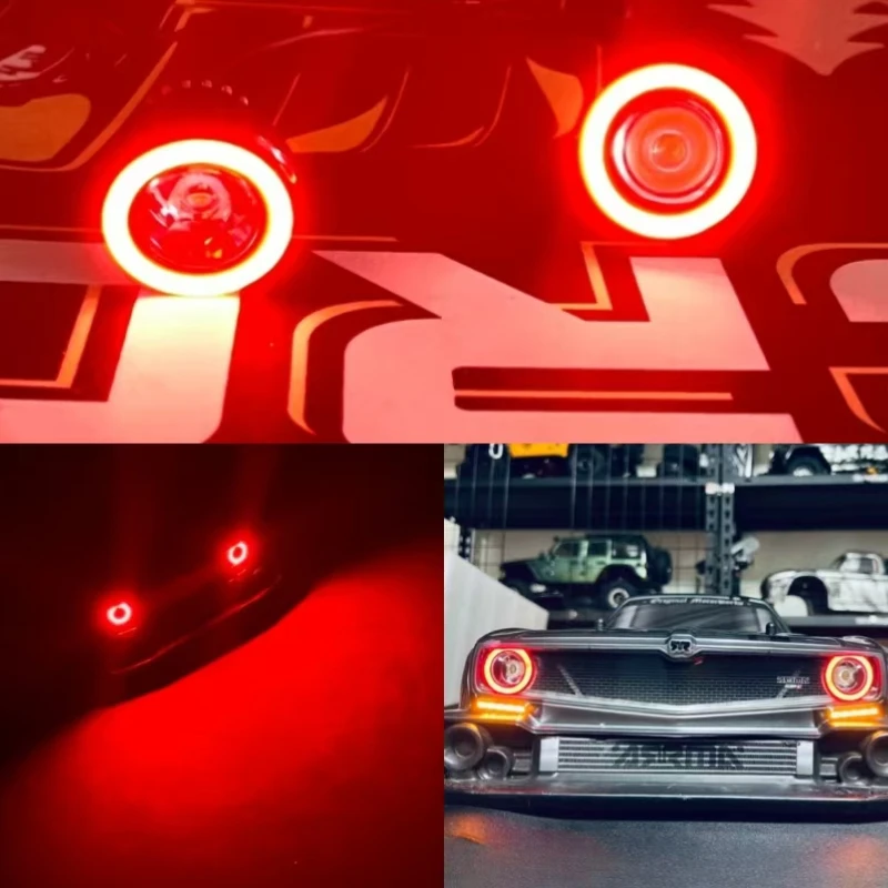 

LED ultra-bright high-power headlights taillights handmade for 1/7 RC Car ARRMA Firebird Cross-Border Parts