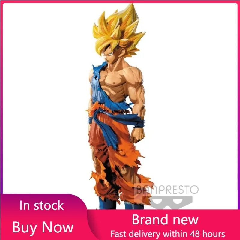 

Оригинальная фигурка BANDAI Dragon Ball SMSP: Цветная аниме-фигурка Сон Гоку, 33 см, из ПВХ, коллекционная модель, игрушка, подарок