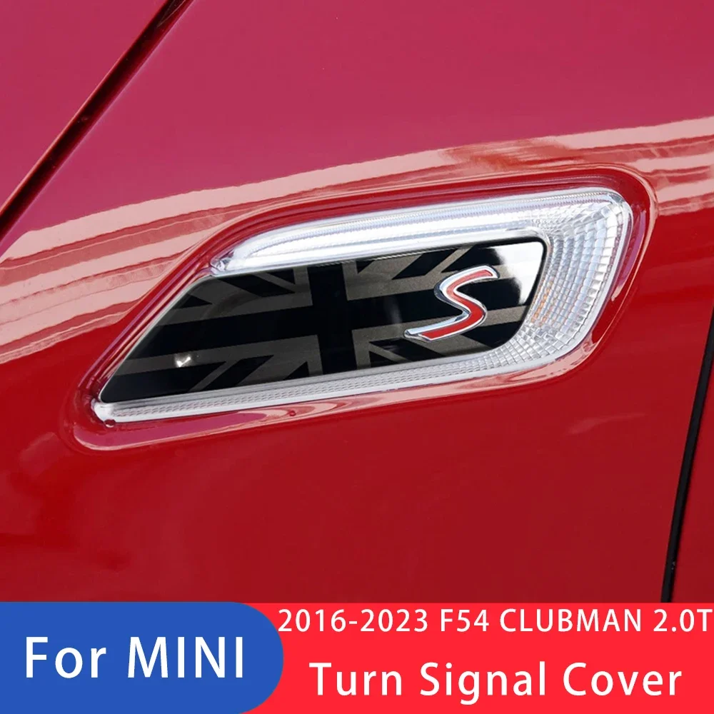 

For MINI COOPER S Clubman F54 2015-2023 Clubman Car Front Side Fender Sticker Turn Signal Light Cover Lamp Case Accessories