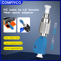 LC Female To FC Male OPM Optical Power Meter Visual Fault Locator Fiber Optic Hybrid Adapter simplex Single mode Optic