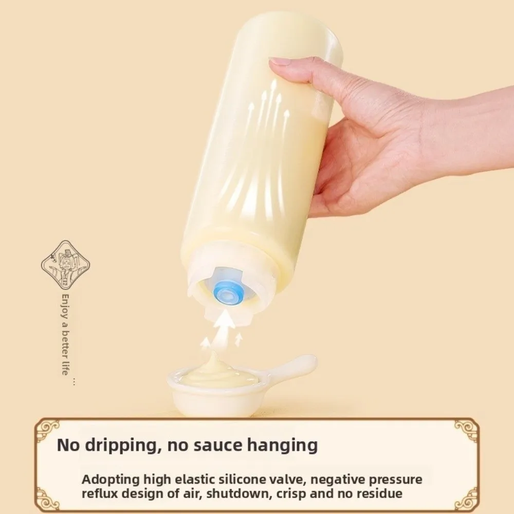 New 360/700/1000ml Squeeze Sauce Bottle Plastic Large Capacity Tomato Catchup Dispenser Salad Dressing Bottle Picnic Cooker