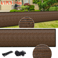 4/1PCS 1x6m Balcony Privacy Fence Netting Sun Shade Nets Garden Courtyard Fence Screen 120gsm Mesh Fencing Cover