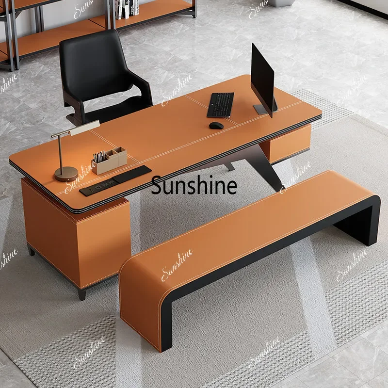 Light luxury desk high-end atmosphere boss supervisor deskTJ