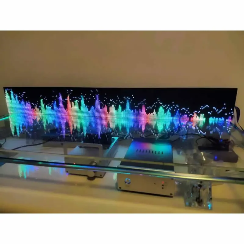 Professional Full Color RGB Sound Control Remote Control Music Spectrum Display KTV Rhythm  160 Mode New Product