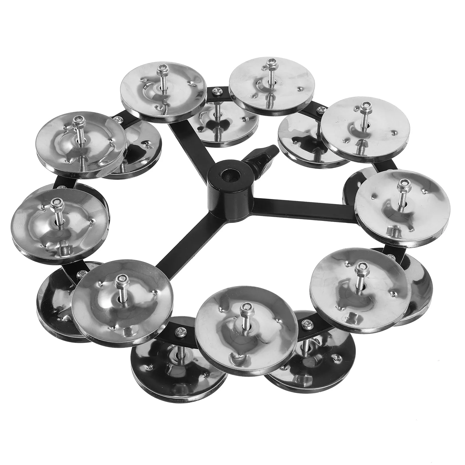 

Двухрядный стальной тамбурин-колокольчик для барабанной установки: аксессуар, улучшающий ритм и музыкальное выражение, для эффектных сценических выступлений